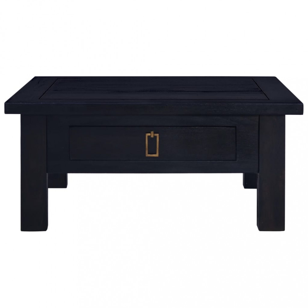 vidaXL világos feketekávé színű mahagónifa dohányzóasztal 68x68x30 cm
